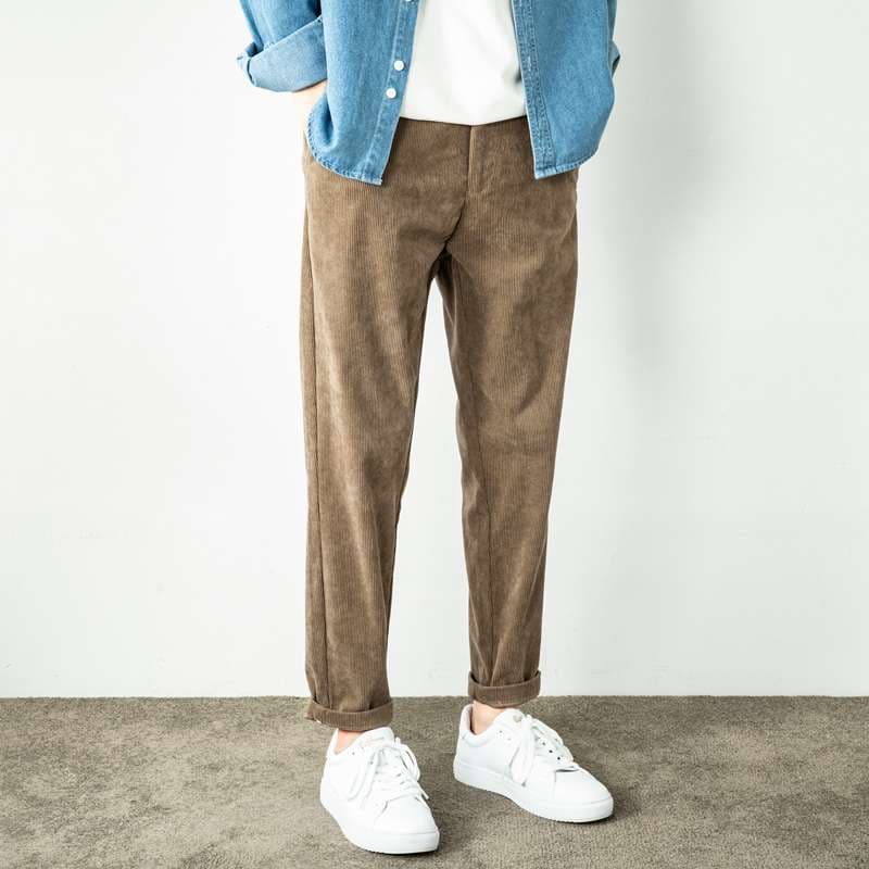 チノパン コーデュロイ ストレートパンツ
