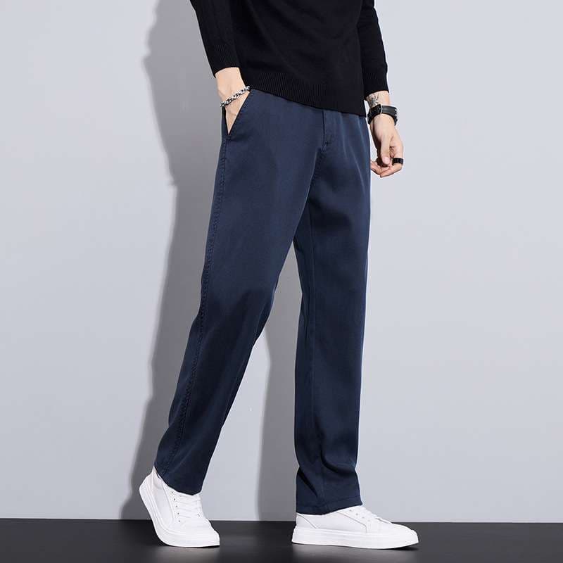 シンプル美シルエット ストレートチノパン