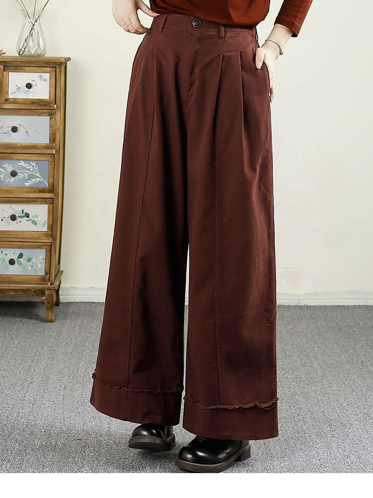 ゆったりワイド チノパンツ
