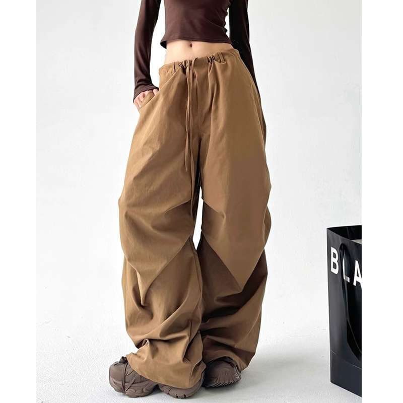 チノパン ボリュームたっぷり ドロップシルエット パンツ