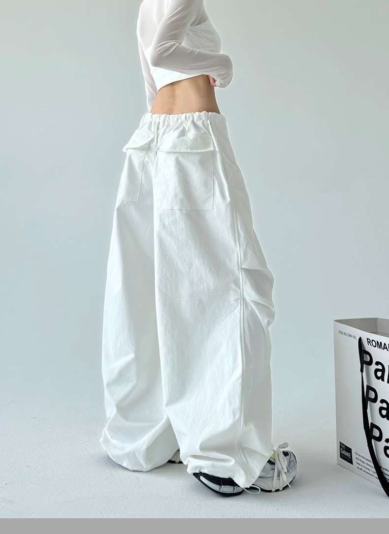 チノパン ボリュームたっぷり ドロップシルエット パンツ