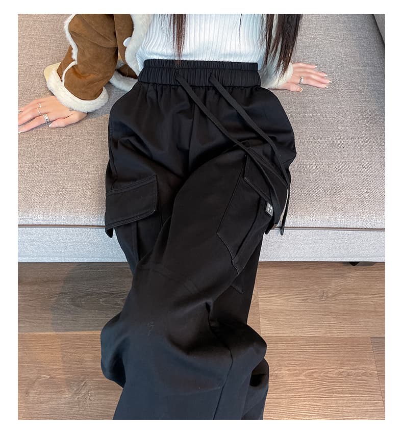 ドローコード付き ゆったりチノパン