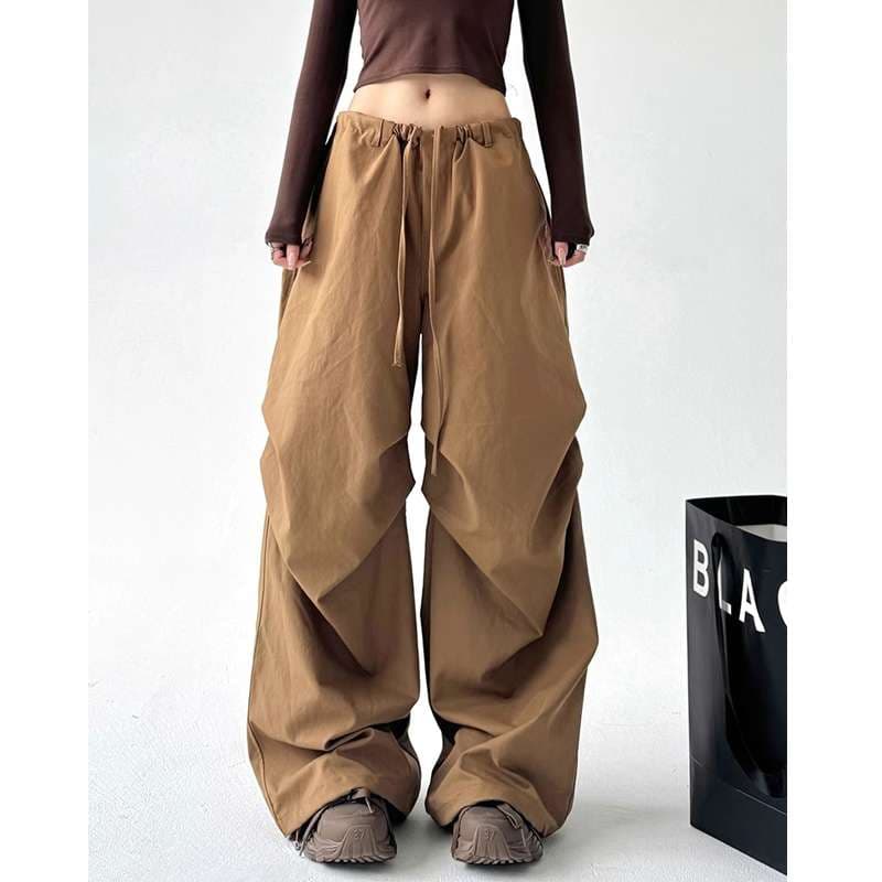 チノパン ボリュームたっぷり ドロップシルエット パンツ