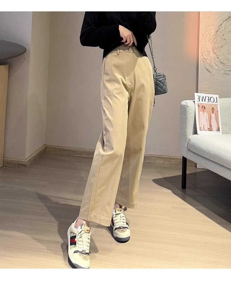 チノパン 洗練シルエット ストレートチノパン