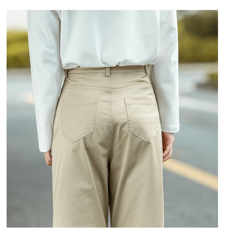 チノパン快適ゆったりストレートチノパン